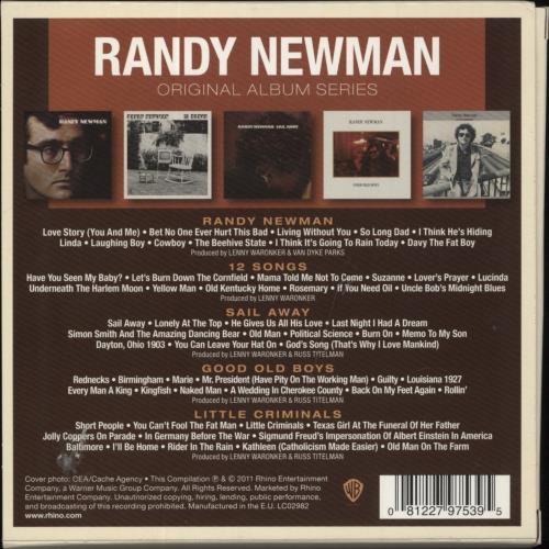 Randy Newman Original Album Series - Sealed 5-CD album set UK RNM5COR808307