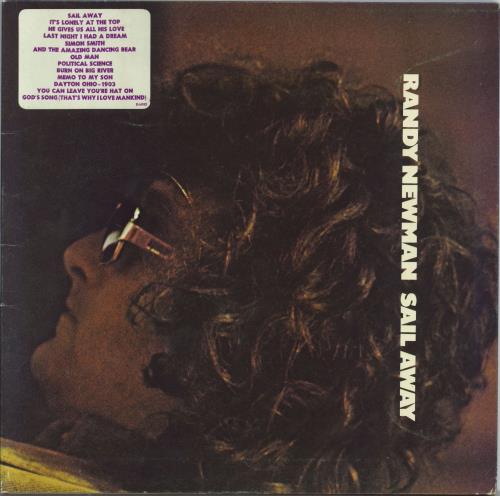 Randy Newman Sail Away + Hypesticker vinyl LP album (LP record) UK RNMLPSA799117