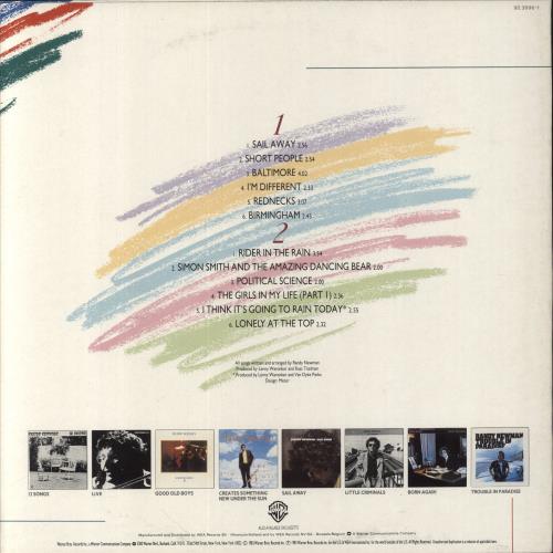 Randy Newman The Best Of vinyl LP album (LP record) Dutch RNMLPTH515781