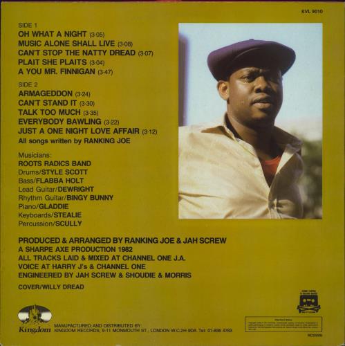 Ranking Joe Armageddon vinyl LP album (LP record) UK XBRLPAR789394