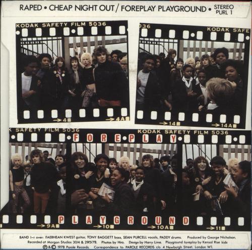 Raped Cheap Night Out 7" vinyl single (7 inch record / 45) UK RP-07CH557939