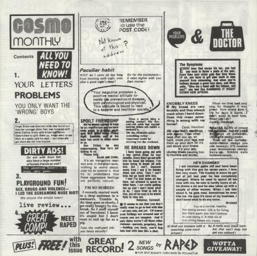 Raped Cheap Night Out 7" vinyl single (7 inch record / 45) UK RP-07CH557939