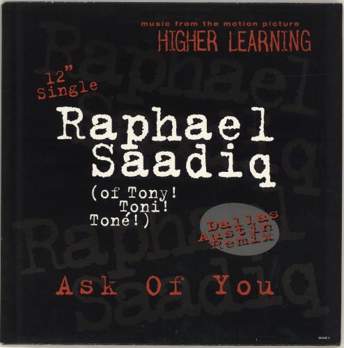 Raphael Saadiq Ask Of You 12" vinyl single (12 inch record / Maxi-single) US RQS12AS689440