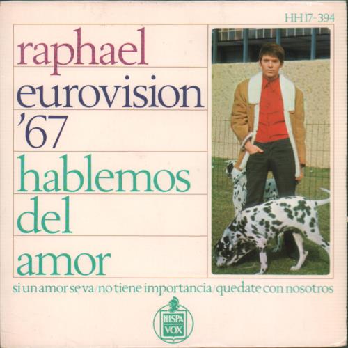 Raphael Eurovision '67 EP 7" vinyl single (7 inch record / 45) Spanish RP807EU655227