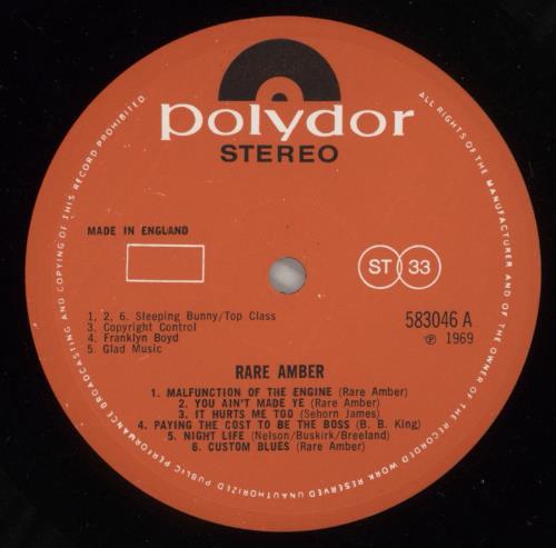 Rare Amber Rare Amber - EX vinyl LP album (LP record) UK RARLPRA871902