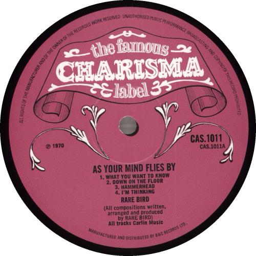 Rare Bird As Your Mind Flies By vinyl LP album (LP record) UK RRBLPAS517247