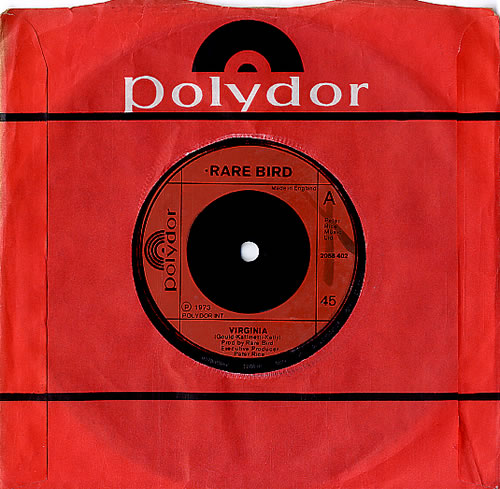 Rare Bird Virginia 7" vinyl single (7 inch record / 45) UK RRB07VI610494