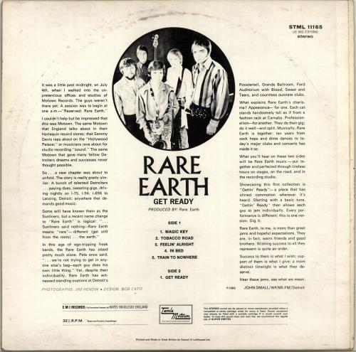 Rare Earth Get Ready vinyl LP album (LP record) UK RRELPGE699232