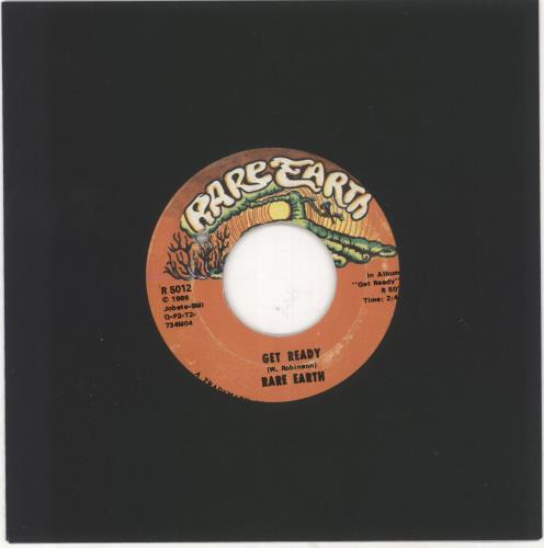 Rare Earth Get Ready 7" vinyl single (7 inch record / 45) US RRE07GE730458