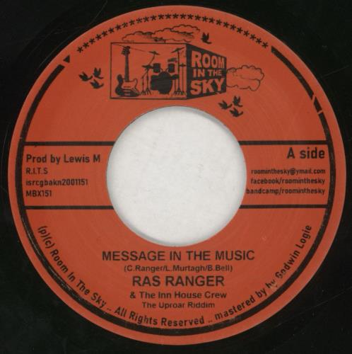 Ras Ranger Message In The Music 7" vinyl single (7 inch record / 45) UK 5ZU07ME858154