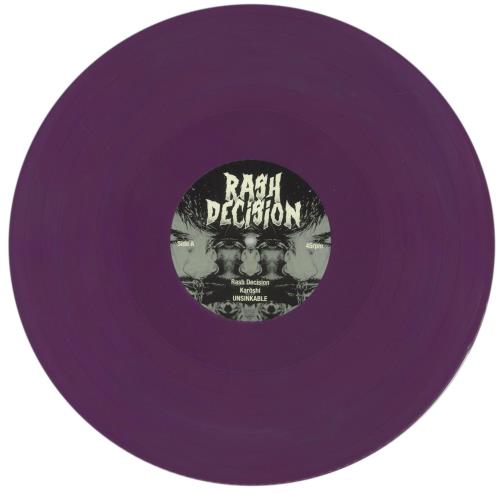 Rash Decision Karoshi - Purple Vinyl 12" vinyl single (12 inch record / Maxi-single) UK 9H612KA867243