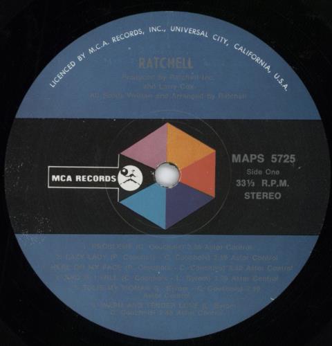 Ratchell Ratchell vinyl LP album (LP record) US 4FULPRA792169