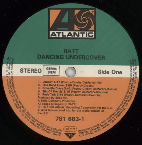 Ratt Dancing Under Cover vinyl LP album (LP record) German RTTLPDA244743