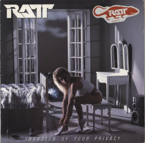 Ratt Invasion Of Your Privacy - Hype Sticker - VG vinyl LP album (LP record) UK RTTLPIN838918