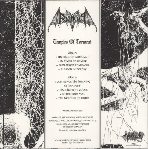 Ravencult Temples Of Torment vinyl LP album (LP record) Greek 9M9LPTE867947