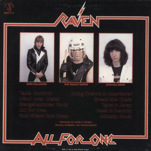 Raven All For One vinyl LP album (LP record) Italian RAVLPAL869712