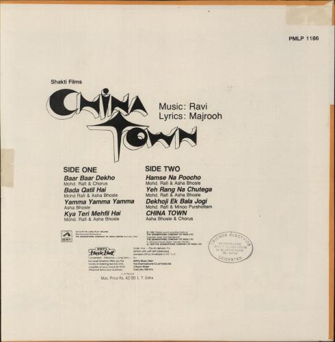 Ravi China Town vinyl LP album (LP record) Indian XG5LPCH885940