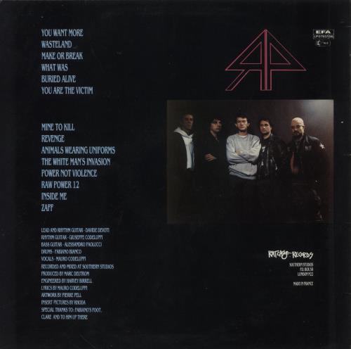 Raw Power Mine To Kill vinyl LP album (LP record) UK 9E-LPMI863017