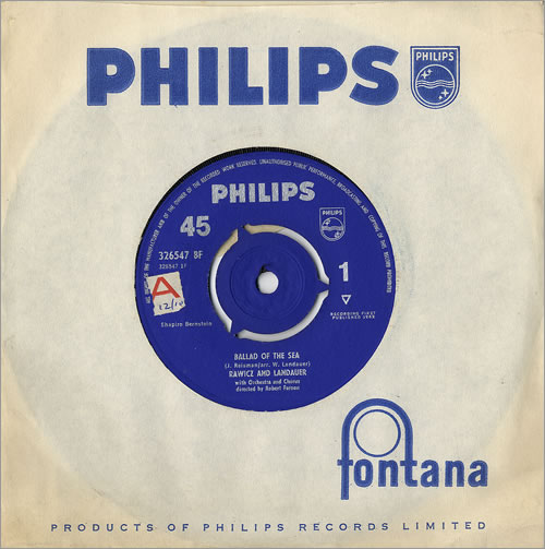 Rawicz And Landauer Ballad Of The Sea 7" vinyl single (7 inch record / 45) UK R+L07BA481126