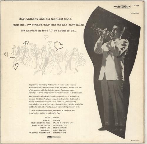Ray Anthony Plays For Dancers In Love vinyl LP album (LP record) Dutch RCJLPPL711216