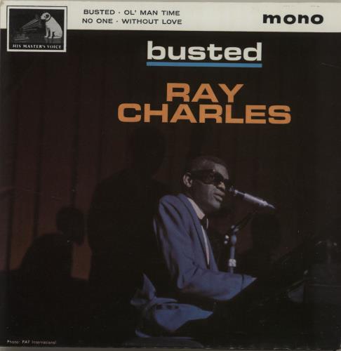 Ray Charles Busted - Sample 7" vinyl single (7 inch record / 45) UK RYH07BU685006