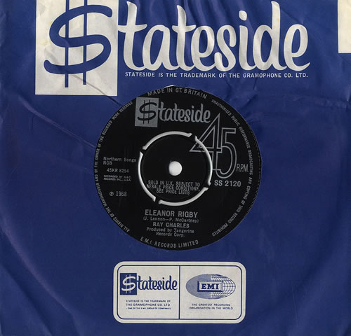 Ray Charles Eleanor Rigby 7" vinyl single (7 inch record / 45) UK RYH07EL481111