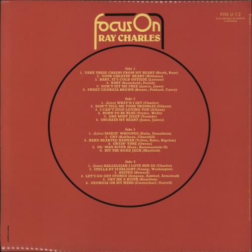 Ray Charles Focus On Ray Charles 2-LP vinyl record set (Double LP Album) UK RYH2LFO352340
