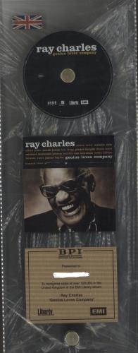 Ray Charles Genius Loves Company award disc UK RYHAWGE663172