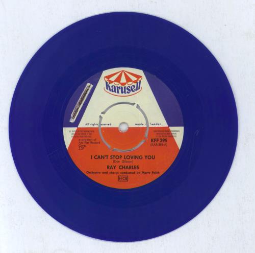 Ray Charles I Can't Stop Loving You 7" vinyl single (7 inch record / 45) Swedish RYH07IC818061