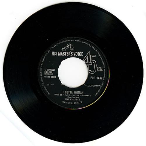Ray Charles I Gotta Woman 7" vinyl single (7 inch record / 45) UK RYH07IG272789