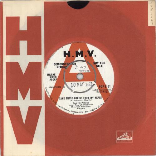 Ray Charles Take These Chains From My Heart 7" vinyl single (7 inch record / 45) UK RYH07TA749471