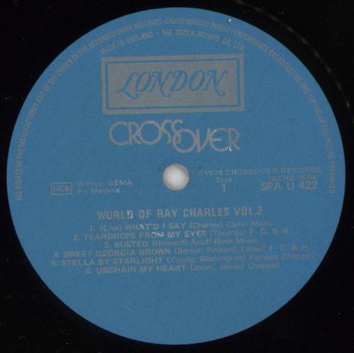 Ray Charles The World Of Ray Charles Volume 2 vinyl LP album (LP record) UK RYHLPTH231238