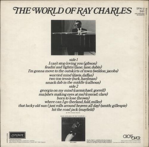Ray Charles The World Of Ray Charles vinyl LP album (LP record) UK RYHLPTH522505
