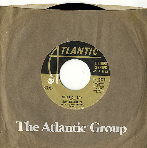 Ray Charles What'd I Say 7" vinyl single (7 inch record / 45) US RYH07WH347609