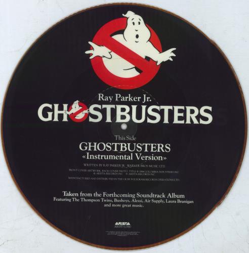 Ray Parker Jr Ghostbusters - Tea Stain 12" vinyl picture disc (12 inch picture record) UK RPJ2PGH817737
