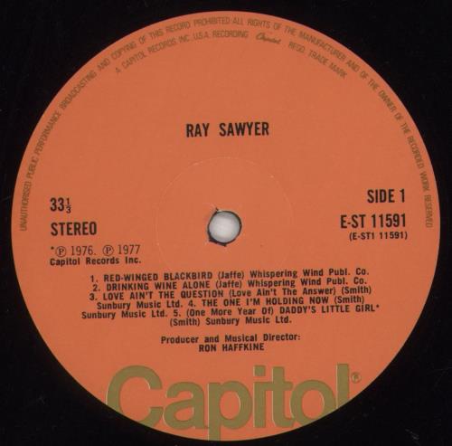 Ray Sawyer Ray Sawyer vinyl LP album (LP record) UK XBYLPRA639642