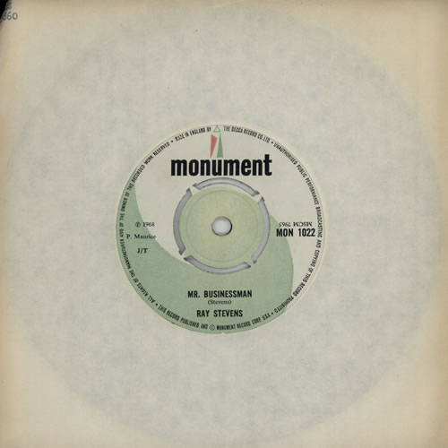 Ray Stevens Mr. Businessman 7" vinyl single (7 inch record / 45) UK RDQ07MR570709