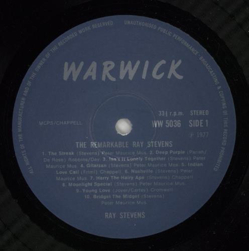 Ray Stevens The Remarkable Ray Stevens vinyl LP album (LP record) UK RDQLPTH874229