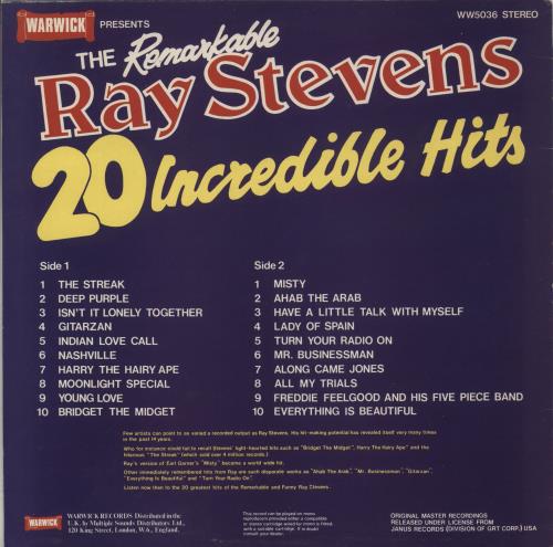 Ray Stevens The Remarkable Ray Stevens vinyl LP album (LP record) UK RDQLPTH874229