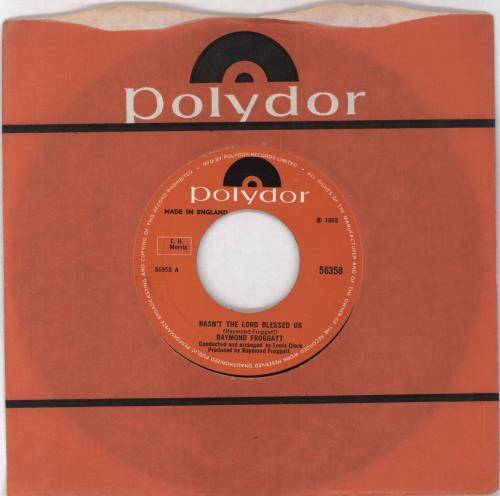 Raymond Froggart Hasn't The Lord Blessed Us 7" vinyl single (7 inch record / 45) UK X8107HA796224