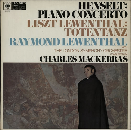 Raymond Lewenthal Henselt: Piano Concerto / Liszt-Lewenthal: Totentanz vinyl LP album (LP record) UK XBZLPHE641525