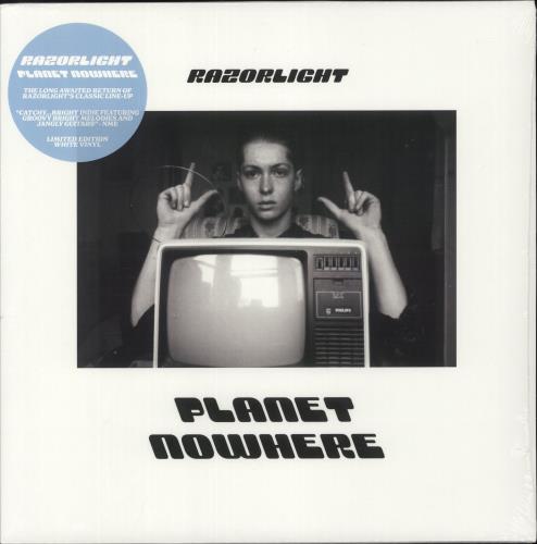 Razorlight Planet Nowhere - White Vinyl + Signed Print - Sealed vinyl LP album (LP record) UK RZRLPPL871598