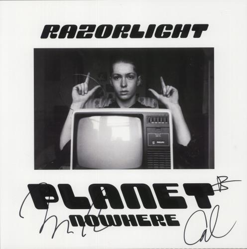 Razorlight Planet Nowhere - White Vinyl + Signed Print - Sealed vinyl LP album (LP record) UK RZRLPPL871598