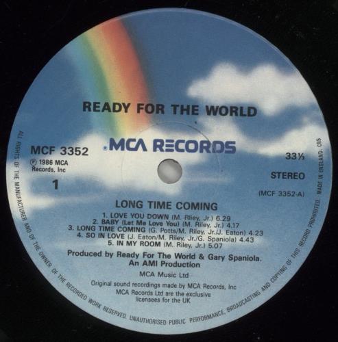 Ready For The World Long Time Coming vinyl LP album (LP record) UK RTWLPLO876479