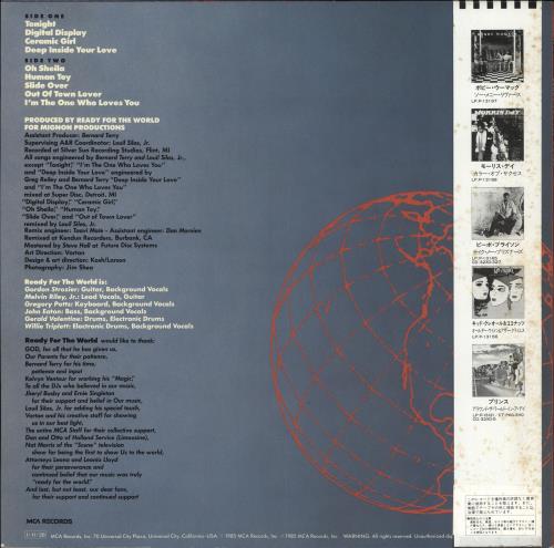 Ready For The World Ready For The World + Obi vinyl LP album (LP record) Japanese RTWLPRE719974