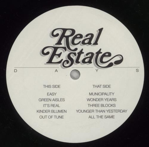 Real Estate Days vinyl LP album (LP record) US XEBLPDA871866
