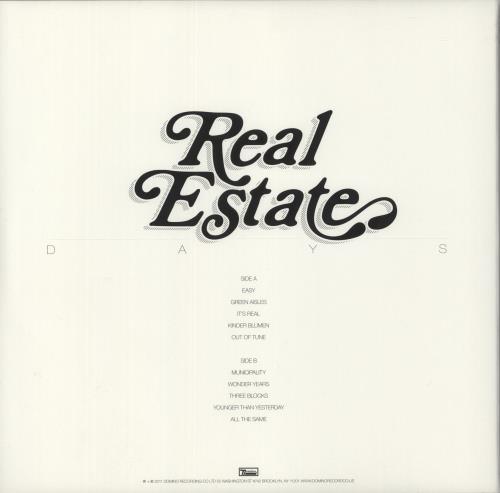 Real Estate Days vinyl LP album (LP record) US XEBLPDA871866