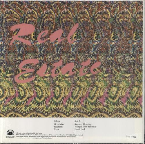 Real Estate Reality - Numbered 12" vinyl single (12 inch record / Maxi-single) US XEB12RE853570
