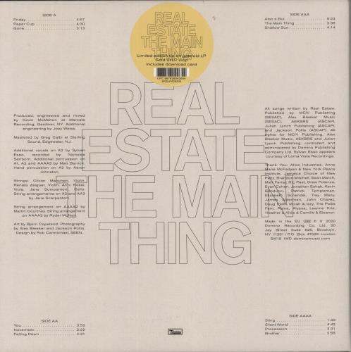 Real Estate The Main Thing vinyl LP album (LP record) US XEBLPTH872431