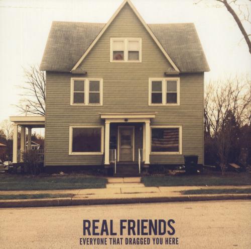 Real Friends Everyone That Dragged You Here - Clear Blue Vinyl 12" vinyl single (12 inch record / Maxi-single) US XFY12EV873346